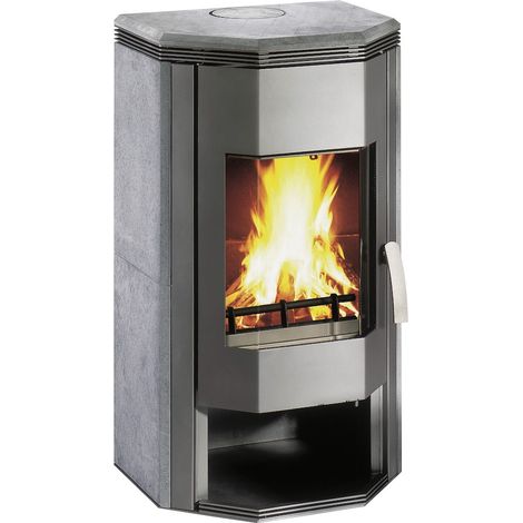 Kaminofen Typ11183-Ugnis gussgr. Natursteinverkl. 6kW