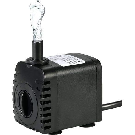 Submersible Water Pump, 600L/H 8W Water Pump, for Aquarium Tabletop Fountains, Pond Water Gardens and Hydroponic Systems, with 2 Nozzles, AC220-240V (1/5)