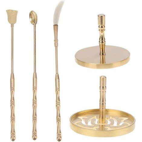 5-teiliges Set aus Messingwerkzeugen zur Herstellung von Räucherkegeln: DIY-Kegelformen für Meditation, Yoga und die Herstellung von Räuchergefäßen. Ein ideales Accessoire, um Ihr Zuhause zu beduften. (1/4)
