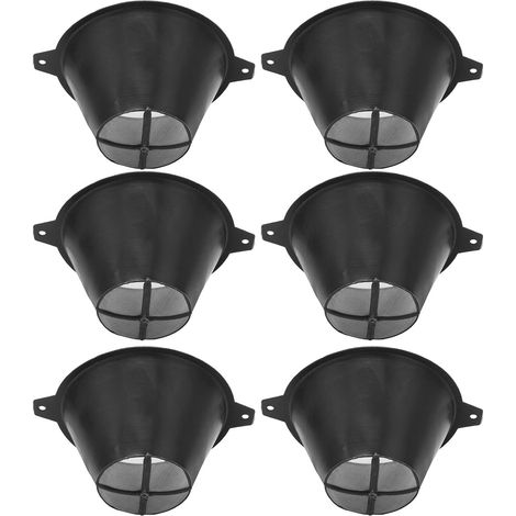 Lot de 6 Filtres à Peinture en Plastique avec Filet en Nylon Fin et Réutilisable pour les Résidus Alimentaires à Base D'eau 100 mm. (1/5)