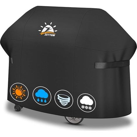 Housse de barbecue 170 cm - 7108 - Housse de barbecue Exterieur pour barbecue à gaz Summit 400 Series - Bâche de Protection imperméable - Housse pour Weber Summit 470, 420, 2022 Genesis S-325s (1/5)