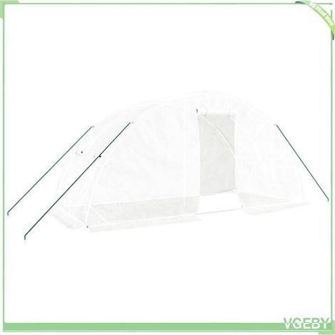 Serre - FAFEICY - 364087 - 10 m² - Cadre acier galvanisé - Couverture PE anti-UV (1/5)
