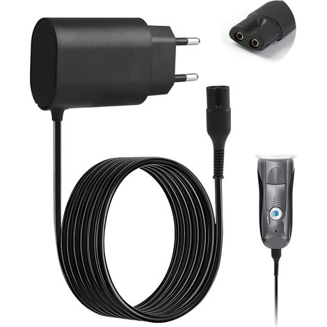 12V 0,4A Chargeur pour Braun Rasoir Électrique Série 9,8,7,6,5,4,3,2,1, Remplacement Cordon d'alimentation pour 3000s 790cc 5090cc 350cc 150s 310s 730s 5030s 7020s Adaptateur, Câble Alimentation