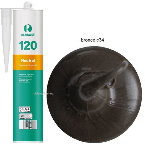 Ramsauer 120 Neutral Fenster Silikon Fugen Dichtstoff 310ml Kartusche bronce C34