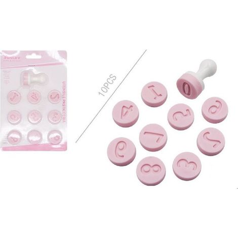 Kaela - Set 10pz Stampini Stampi Forma Numeri Per Dolci Pasta Biscotti Pasticceria 99023 -