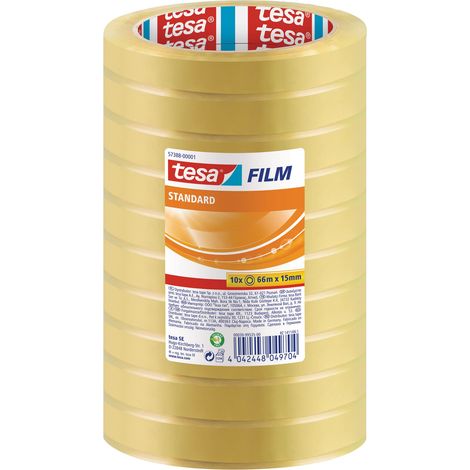 Nastro adesivo trasparente in rotoli - mm.15x66mt. TESA - 10 pz (1/4)