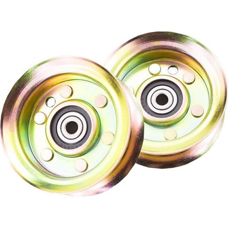 Lot 2 galets tendeurs zingués 531177968 – Pour Husqvarna Craftsman – Poulie transmission (1/4)