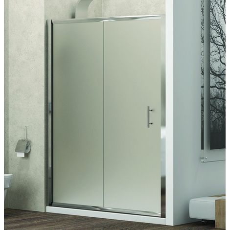 Box doccia nicchia 130cm vetro satinato anticalcare KF5000 kamalu
