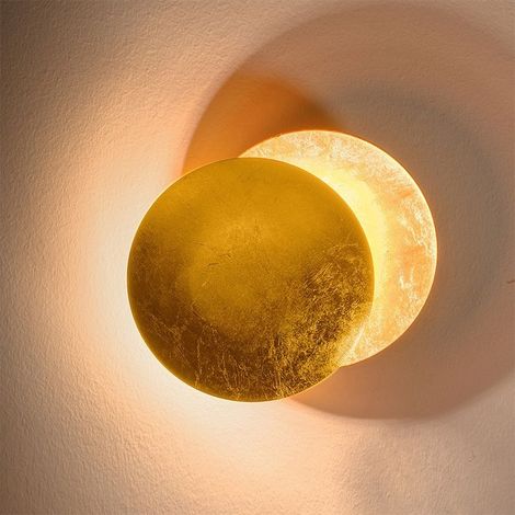 Applique murale chambre laiton 7W – Lumière chaude 20cm – Design élégant pour intérieur – Installation facile avec accessoires inclus (1/5)