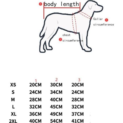 (L) Manteau rouge et vert pour chien avec harnais, imperméable, doublé chaud, pour chiots, pour chiens de petite et moyenne taille (1/3)