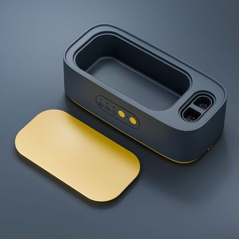 Nettoyeur de bijoux,appareil de nettoyage,nettoyeur de lunettes,nettoyeur à ultrasons,nettoyeur de bijoux à ultrasons avec 3 modes pour bagues (1/5)