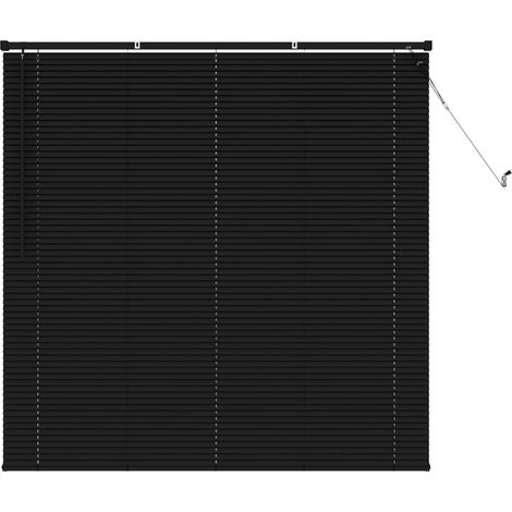 Persiana Veneciana Negro 150 x 160 cm 25 mm PVC vidaXL