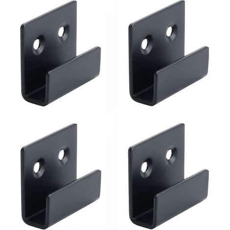 Crochets de rails en acier inoxydable, pinces pour accrocher des miroirs, supports de miroirs, kit de suspension, support d'affichage robuste pour assiettes en céramique, 6 pièces [D]-AquaForge (1/5)
