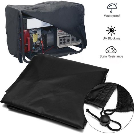 Wasserdichte und UV-beständige Schutzhülle für tragbare Generatoren mit Kordelzug und Klettverschluss – 210D Oxford-Gewebe – 78 x 60 x 53 cm (1/5)