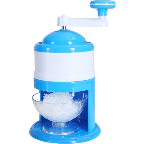 Trituradora de hielo manual portátil, rallador multifuncional para hielo picado, fruta y nieve, fácil de usar en casa.