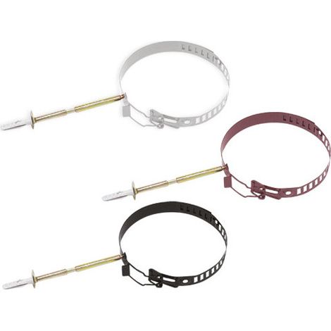 Collares de tubos de estufa Ø 8–13 mm marrón – fijación de resistencia – Universal