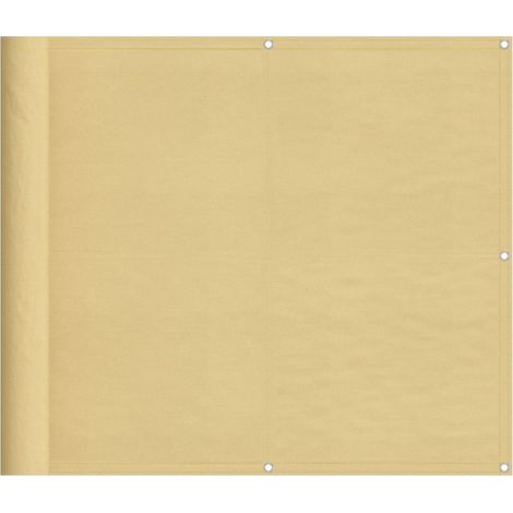 Écran de balcon sable 90x700 cm 100% polyester oxford