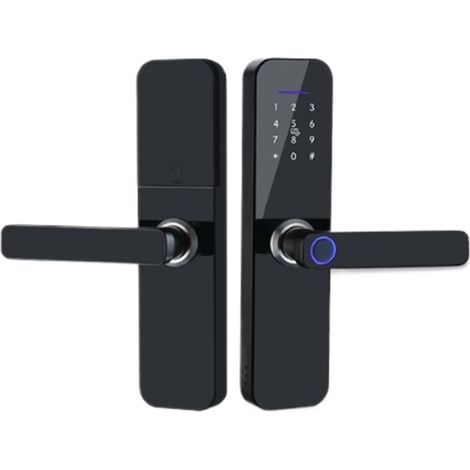Serrure de Porte Intelligente électronique, étanche IP65, avec Empreinte Digitale, Carte Intelligente, Mot de Passe, clé, déverrouillage par Application(22x225R) (1/5)