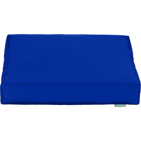 Gardenista - Outdoor-Kissenpolster, wasserabweisende Bodenkissen für den Garten, 60x60x10 cm bequeme Sitzunterlage für Terrassenmöbel und Stühle - Blau