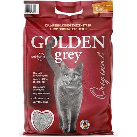 Gold-graue klumpende Katzenstreu 7 kg hohe Absorption