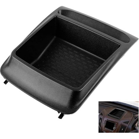 Boîte de Rangement pour Tableau de Bord de Voiture compatible avec Peugeot Boxer avec FIAT Ducato avec Citroën Relay (2014-2025), stockage tableau de bord - Noir (1/5)