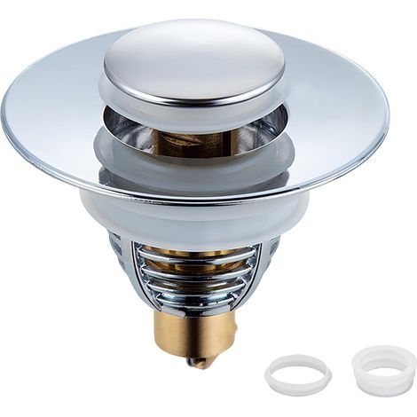 Bonde de Lavabo Pop-Up, Bonde Lavabo Universel 3,2 cm à 4,2 cm, Flitre de Vidange Anti-Bloqué,Bouchon Baignoire pour Lavabo Cuisine (1/5)