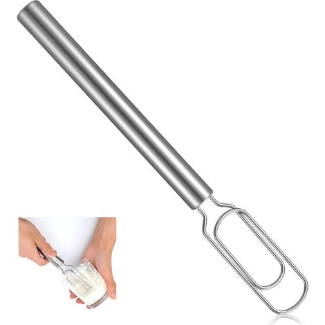 Batidor de masa danés para masa madre, espátula y mezcladora de masa de acero inoxidable de 30 cm para masa madre, batidor de pan para cocinar, batidor, masa madre, pizza (1/5)