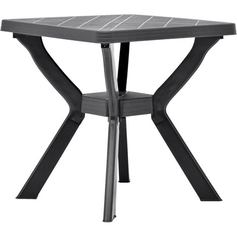 Mesa bistró plástico gris antracita 70x70x72 cm vidaXL (1/2)