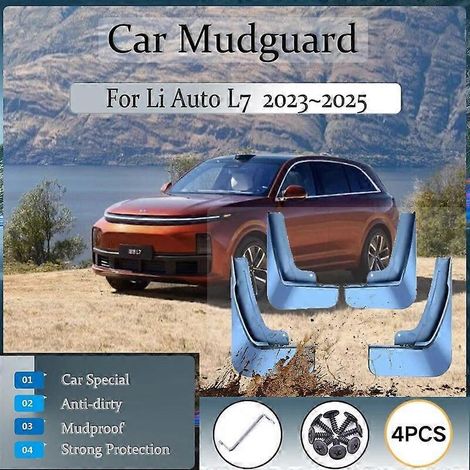 Schmutzfänger für Li Auto L7 Lixiang L7 2023 2024 2025, Spritzschutz, Kotflügelschutz, Außenverkleidung, 4-teiliges Set, Autozubehör – Orange