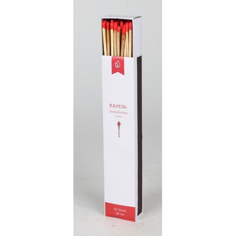 20x Kamin Streichhölzer 28cm 50er Packung Schachtel Zündholz Feuer Ofen Grill (1/2)