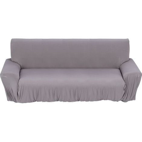 Canapé Canapé Stretch Couvre Canapé Protecteur Housse Lavable Trois Places Gris 190 230cm (1/2)
