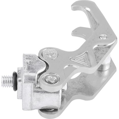 Support moto en alliage d'aluminium, crochet en forme de griffe argenté pour accrocher casque de motocyclette, porte-casque avec support de transport (1/3)