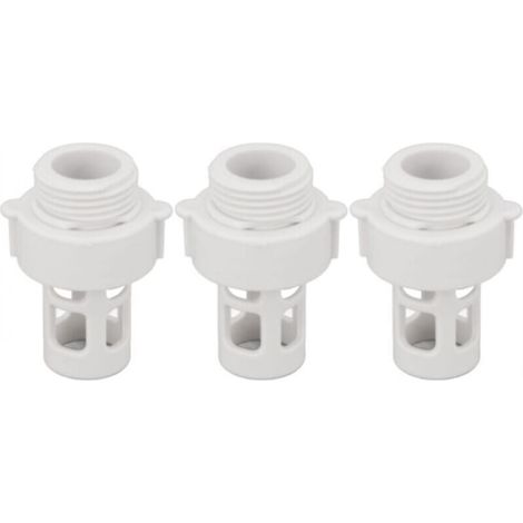 3 pièces Connecteur de bouchon de vidange de tuyau de piscine, adaptateur de tuyau de piscine, bouchon de Drainage d'eau pour piscines rondes Intex 10184, filetage de 25mm (1/5)