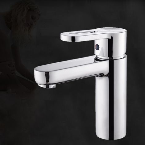 et de bassin en cuivre pur ménage eau chaude et froide lavabo lavabo salle de bain et de bassin monotrou (1/4)