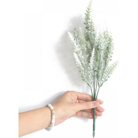 Fleurs Lavande Artificielles - 37 cm - Plastique - Décoration Intérieure Extérieure Bureau Maison Mariage - Lot de 2 (1/4)