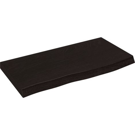 Comptoir de salle de bain,Meuble de salle de bain marron foncé bois massif traité CFW50807 (1/5)