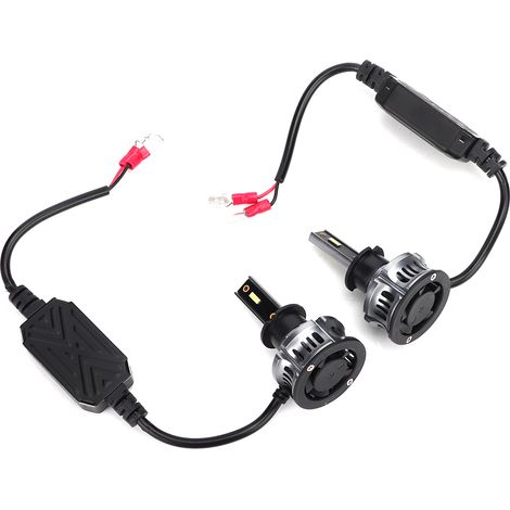 2 ampoules LED H3 ultra-lumineuses XT7 6500K 3800LM pour phares de voiture (1/5)