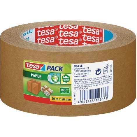 Nastro Adesivo Ecologico Tesa Marrone 50mm x 50m (1/5)