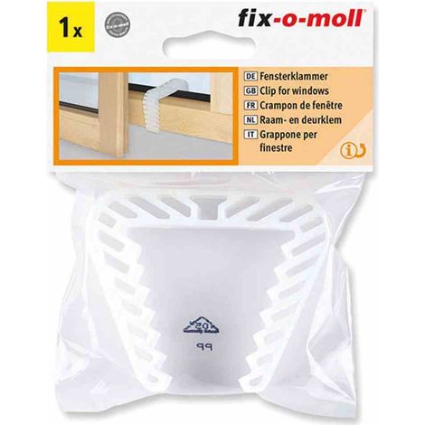 Fix-o-moll Clip Fensterblock 70x90mm transparent - Fix-o-moll
