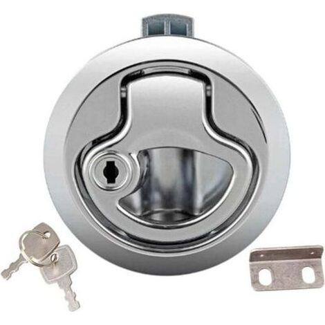 Bateau Hatch Latch Pull Marine,Tianher Loquet de Trappe Affleurant en Alliage de Zinc Avec Porte De Verrouillage (1/4)
