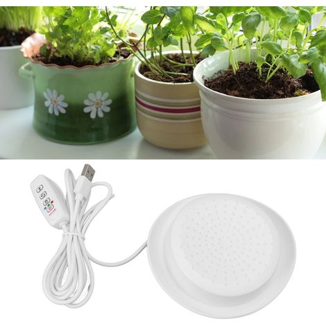 Lampe LED en forme de chapeau de cowboy pour plantes grasses, cactus, fleurs et plantes d'intérieur en pot, favorisant la croissance des plantes. (1/5)