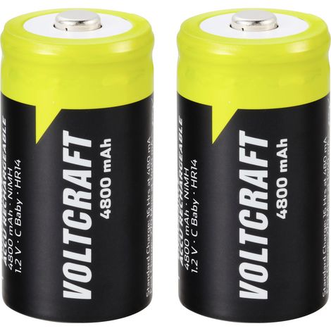 VOLTCRAFT Endurance Baby (C)-Akku NiMH 4800 mAh 1.2 V 2 St. (1/4)