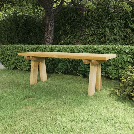 vidaXL Banc de jardin 110 cm bois de pin massif imprégné (1/5)