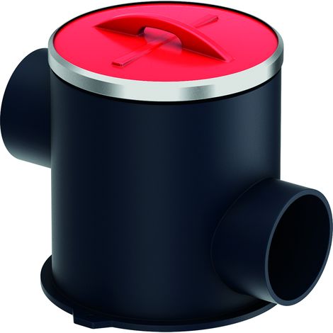 Pot d'échantillonnage DN 250, horizontal, en plastique PE