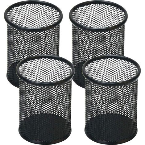 Cet élégant porte-stylo en maille métallique au design classique est doté d'une structure métallique durable et de multiples fonctions, permettant de garder vos fournitures de bureau bien organisées.