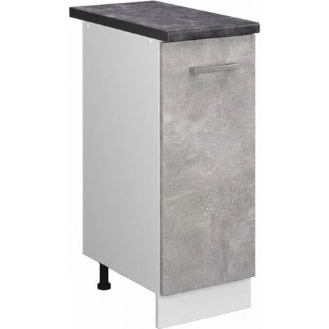 Armadio cucina dispensa alto R-Line, Calcestruzzo, 30 cm , PL Antracite, Vicco (1/5)