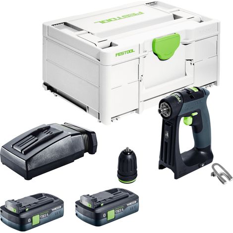 Trapano avvitatore a batteria Festool CXS 18-Basic 18 V 40 Nm brushless + 1x batteria ricaricabile 4,0 Ah + caricatore rapido + systainer