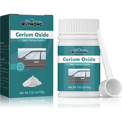 Poudre de polissage pour verre à base d'oxyde de cérium, produit anti-rayures pour pare-brise, agent de polissage pour pare-brise, O4Q0 (1/5)