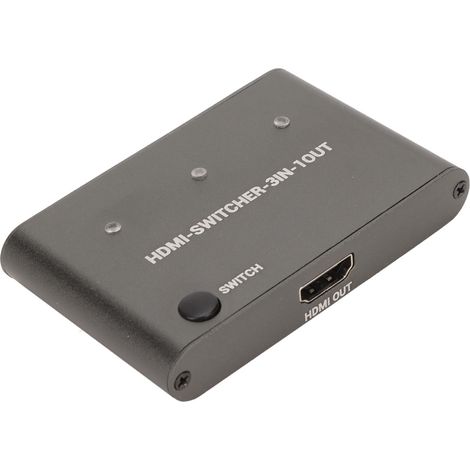 Commutateur HDMI 3 Entrées 1 Sortie 4K, Plug & Play pour PC et Téléphone Portable (1/5)