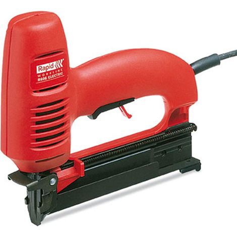 Cucitrice-chiodatrice elettrica R606 per punti 606/12-25 mm - 8/15-25 mm - Scatola - RAPID-ISABERG - 10643015